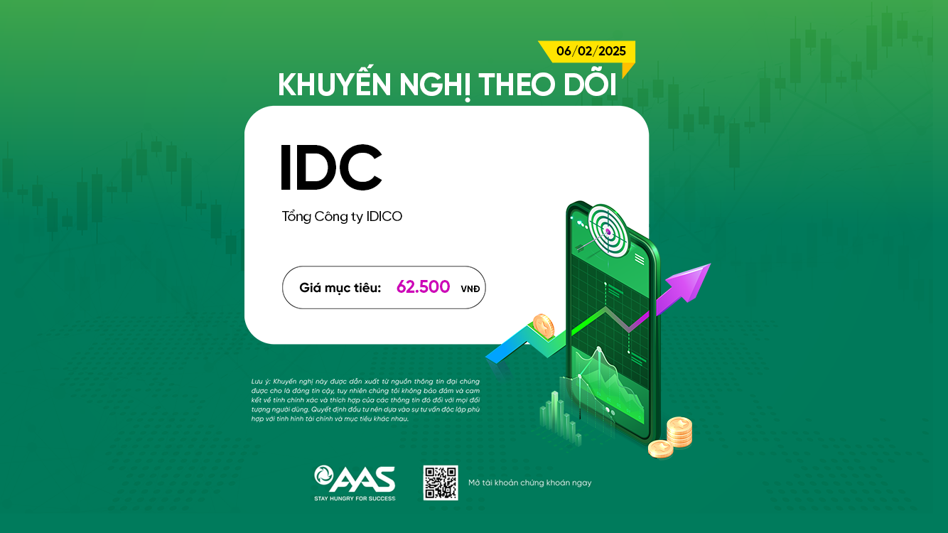KHUYẾN NGHỊ IDC – ĐẠI BÀNG ĐÓN SÓNG